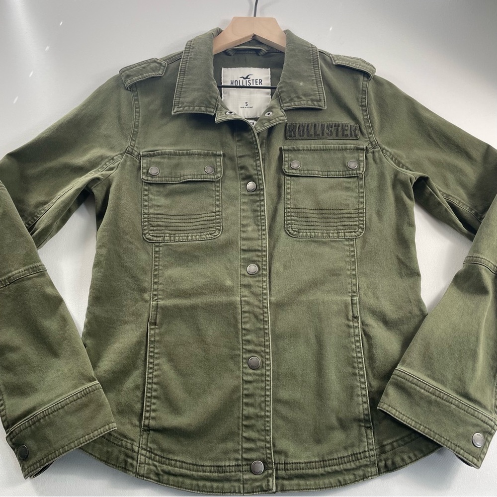 Hollister Olive Green Utility Jacket – Women’s Small Streetwear Retro Military